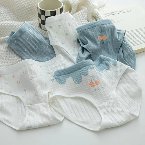 5-Pack Cotton Seamless Briefs: Cheery & Comfy