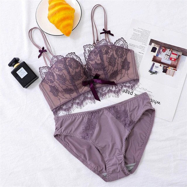 High-Quality Soft Push-Up Bridal Bra & Panty Set