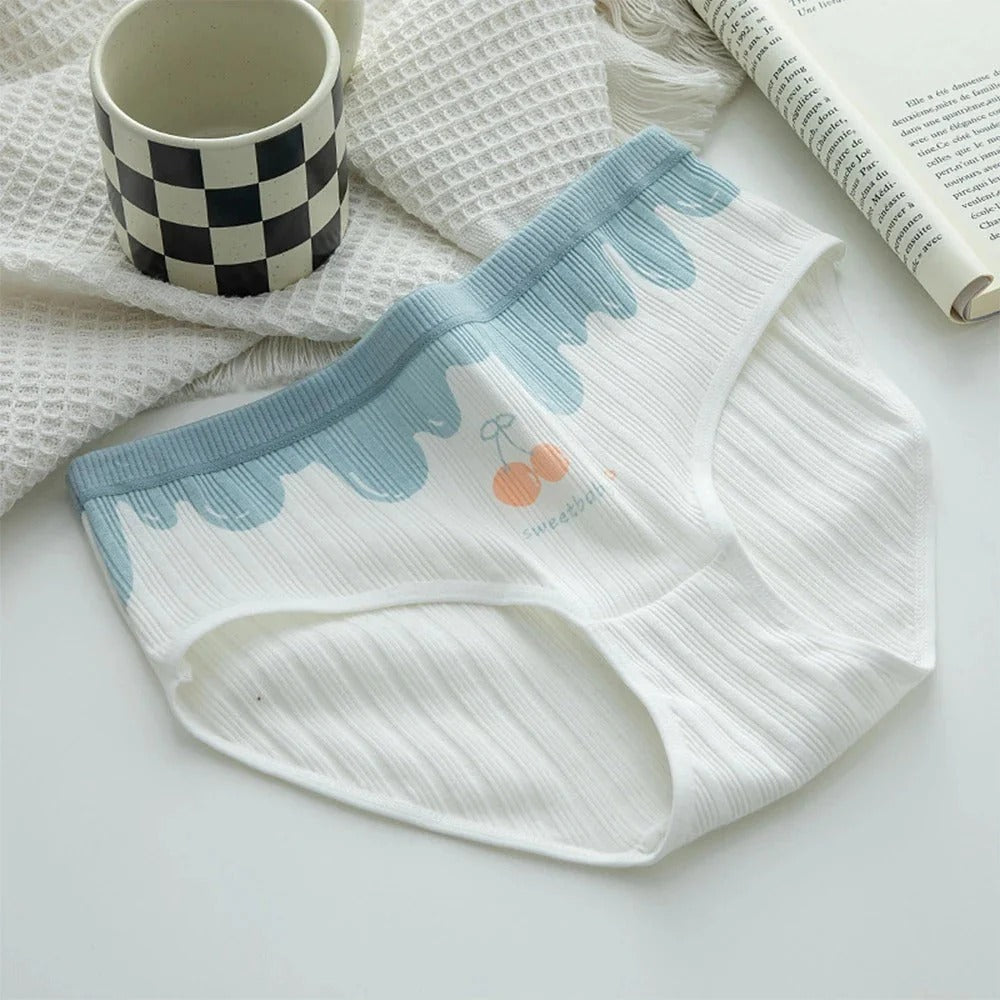 5-Pack Cotton Seamless Briefs: Cheery & Comfy