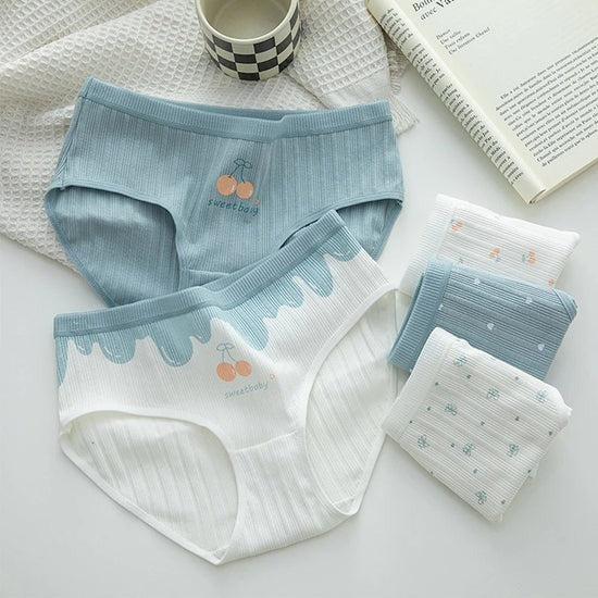 5-Pack Cotton Seamless Briefs: Cheery & Comfy