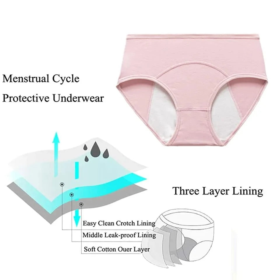3-Pack High-Quality Leak-Proof Period Panties