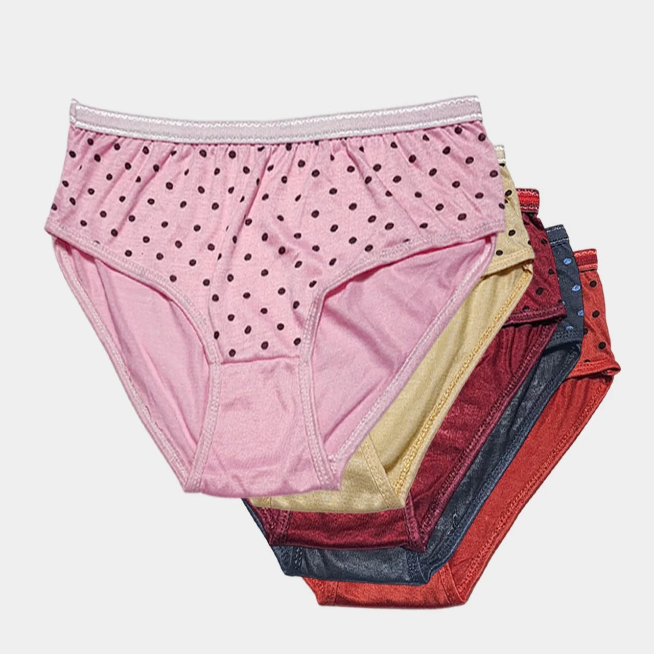 5-Pack: Polka Dotted Cotton Briefs