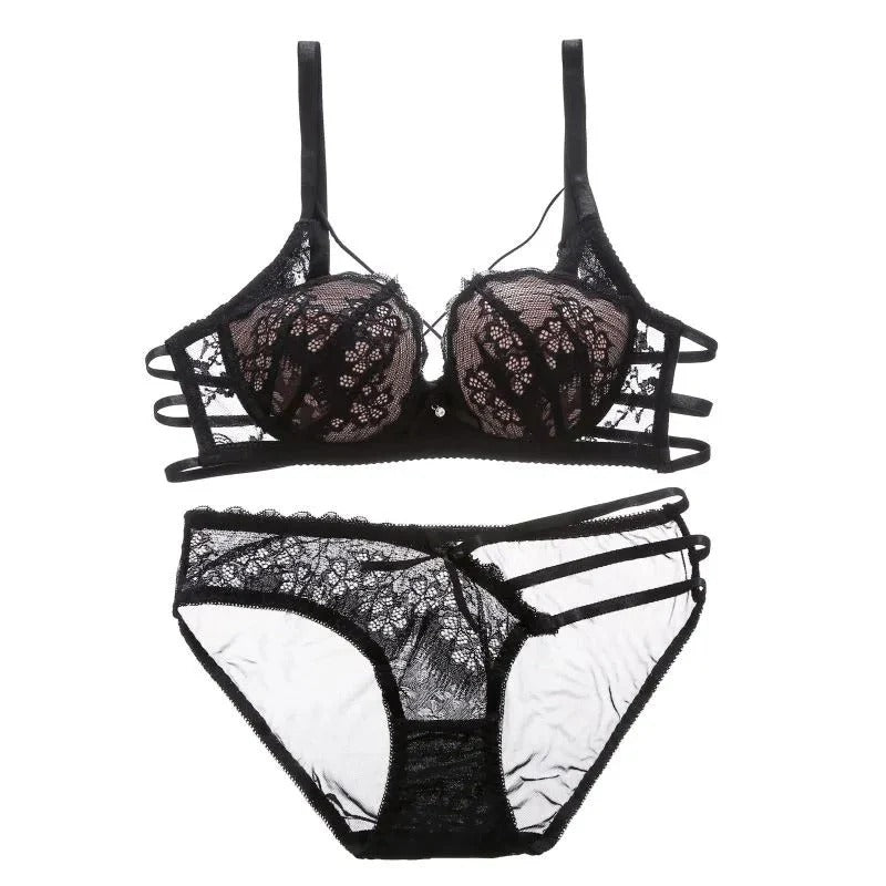 Padded Lace Bra and Panty Set