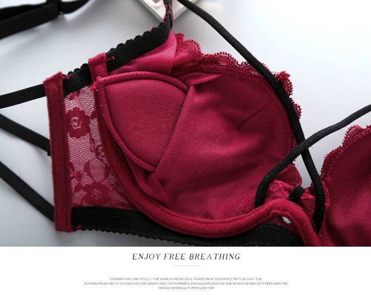 Padded Lace Bra and Panty Set