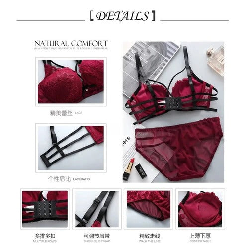 Padded Lace Bra and Panty Set